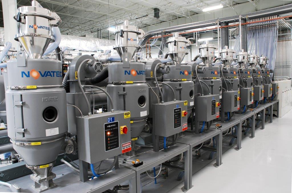 Novatec Central Drying System Plastics Processing